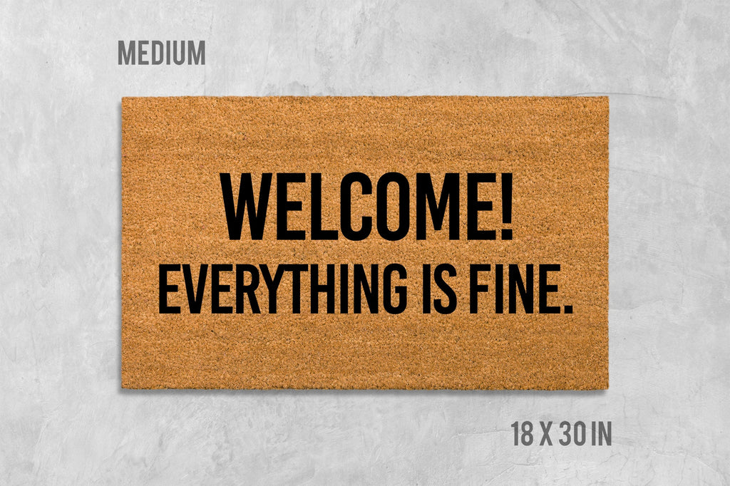 Welcome Doormat: Funny House Mat (Coir, Latex, Outdoor)