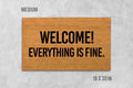 Welcome Doormat: Funny House Mat (Coir, Latex, Outdoor)