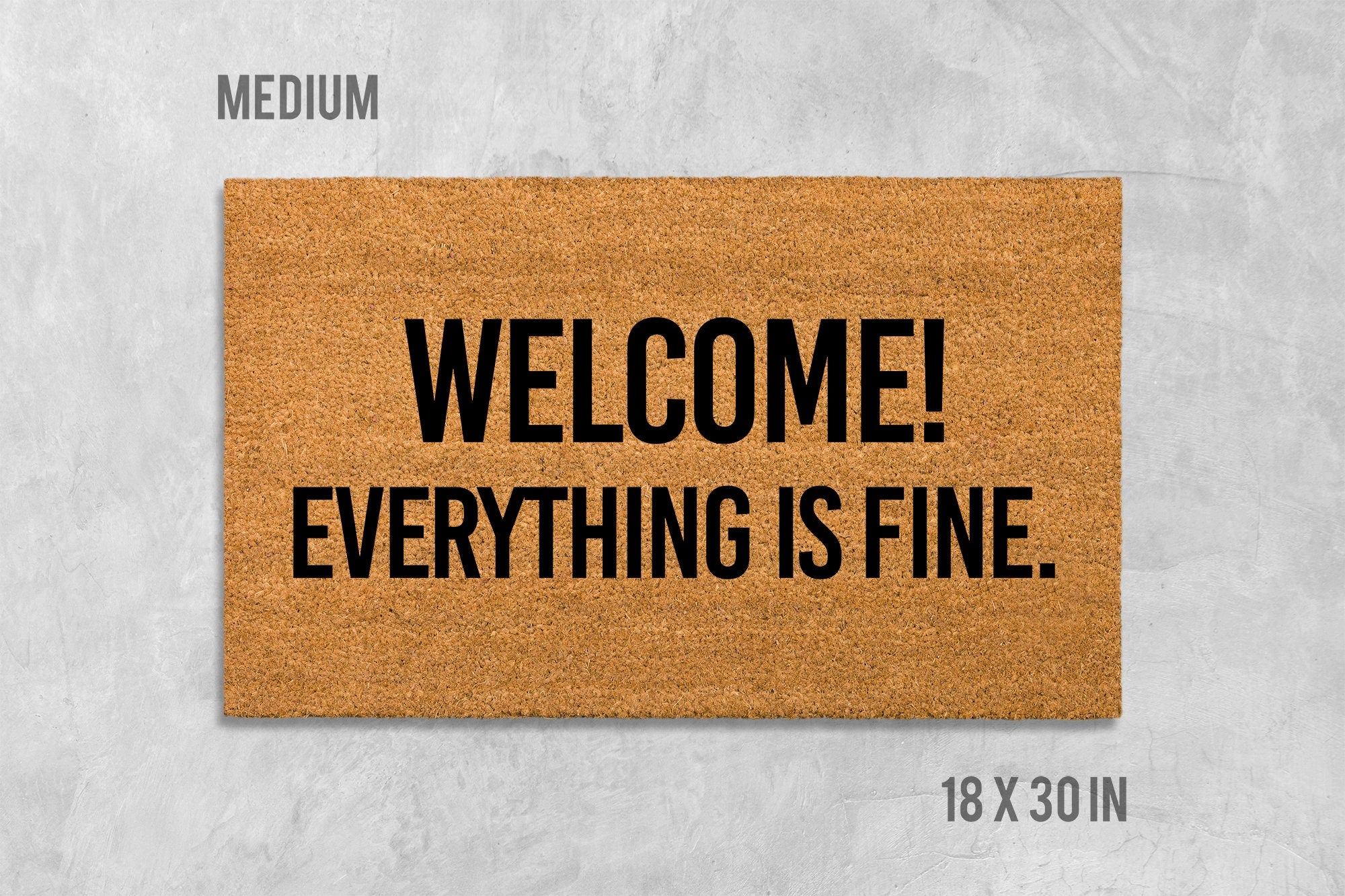 Welcome Doormat: Funny House Mat (Coir, Latex, Outdoor)