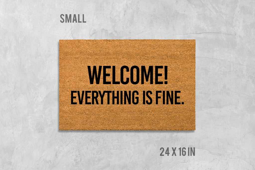 Welcome Doormat: Funny House Mat (Coir, Latex, Outdoor)