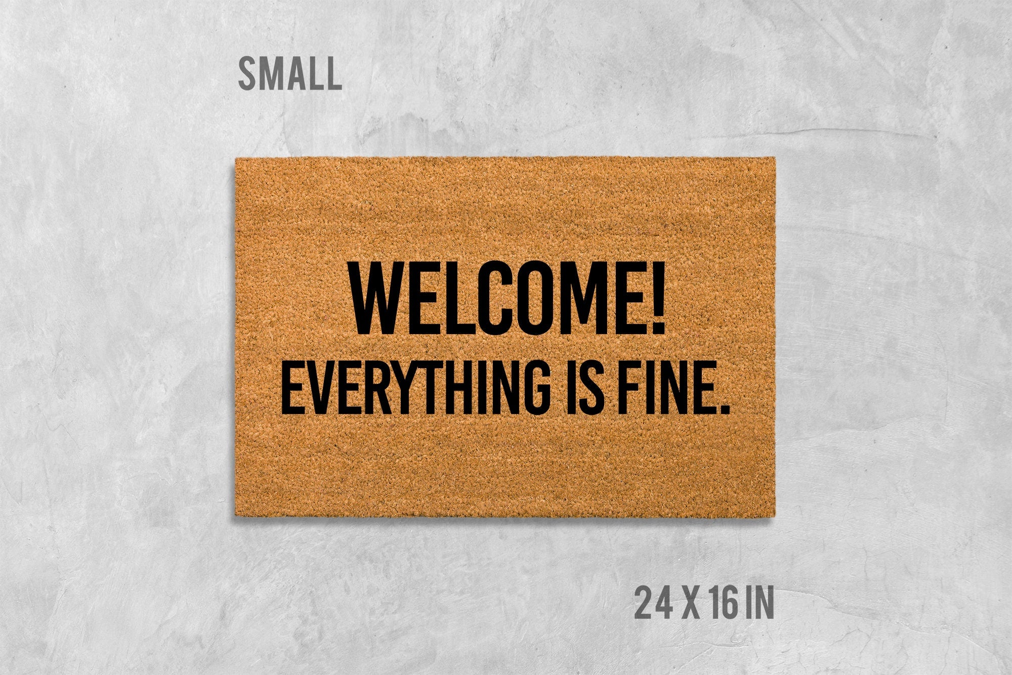 Welcome Doormat: Funny House Mat (Coir, Latex, Outdoor)