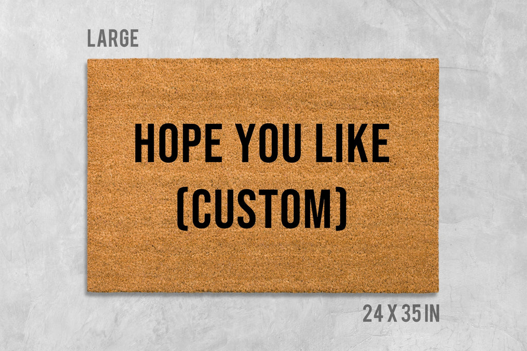 Personalized Doormat - Custom Text, Funny Housewarming Mat