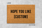 Personalized Doormat - Custom Text, Funny Housewarming Mat