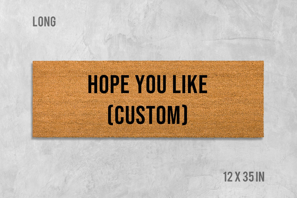 Personalized Doormat - Custom Text, Funny Housewarming Mat