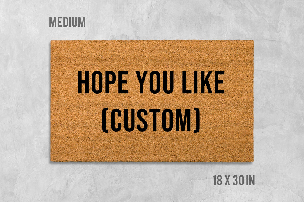 Personalized Doormat - Custom Text, Funny Housewarming Mat