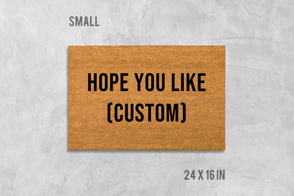 Personalized Doormat - Custom Text, Funny Housewarming Mat