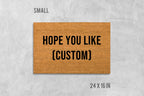 Personalized Doormat - Custom Text, Funny Housewarming Mat