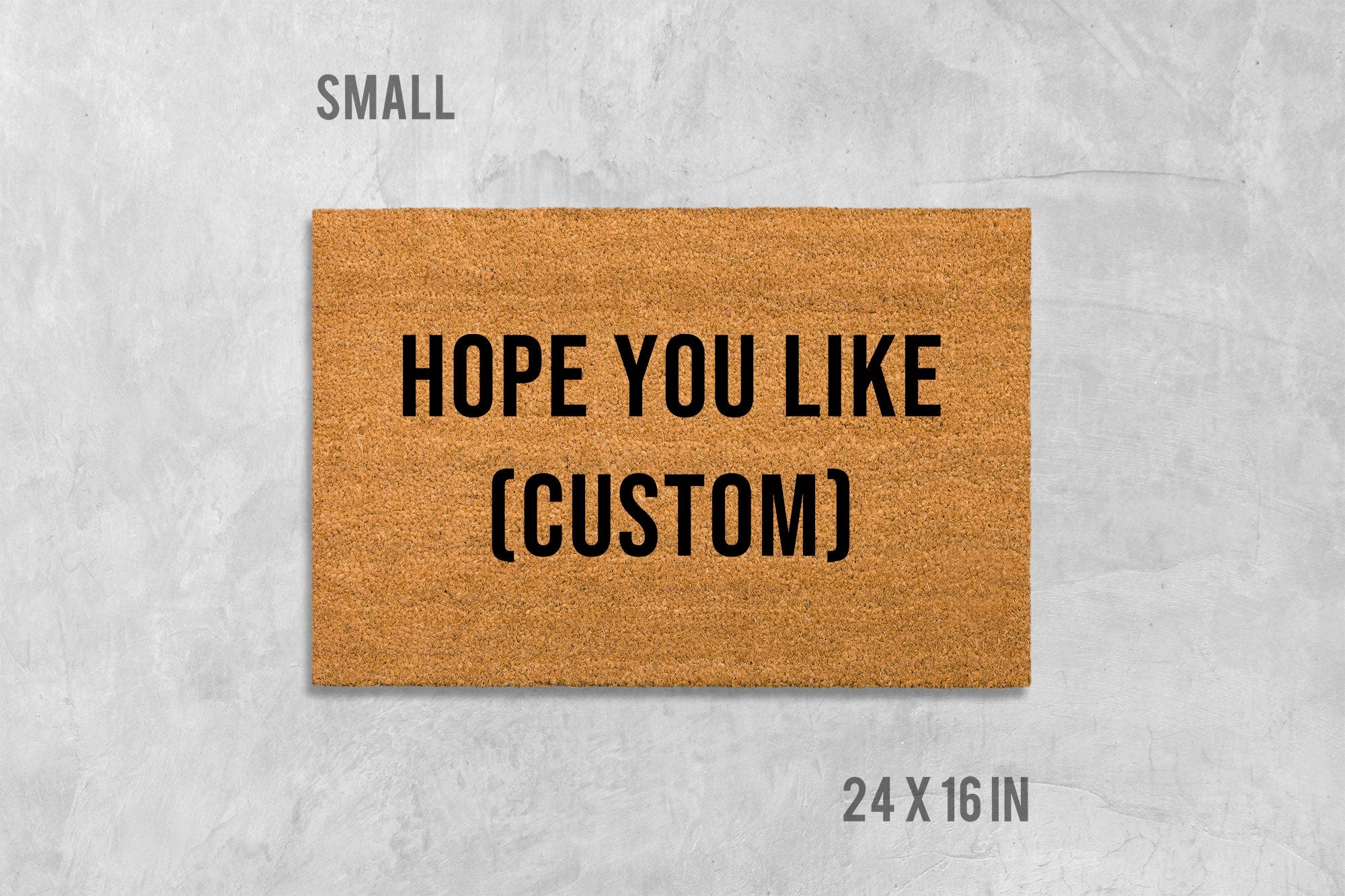 Personalized Doormat - Custom Text, Funny Housewarming Mat