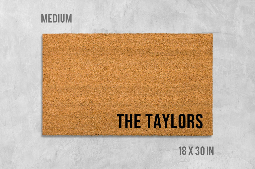 Custom Family Doormat, Custom Doormat, Housewarming Gift, Birthday Gift, Last Name Doormat, Last Name Door Mat, Surname Doormat, Wedding