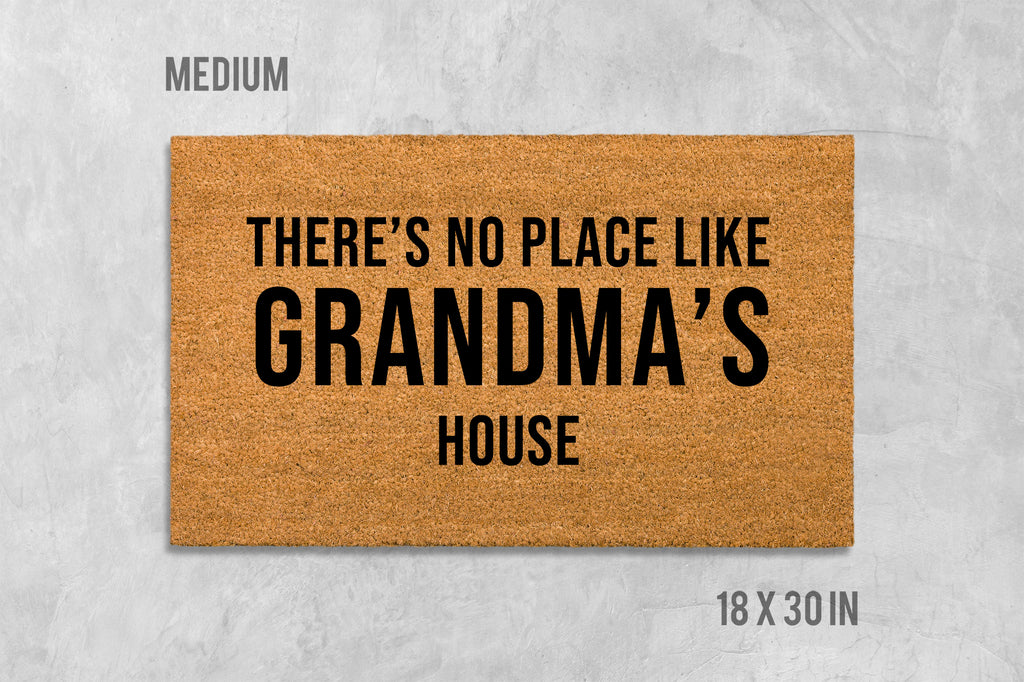 Custom Place Doormat, Custom Family Doormat, Housewarming Gift, Birthday Gift, Anniversary Gift, There's No Place Like, Welcome Mat, Gramdma