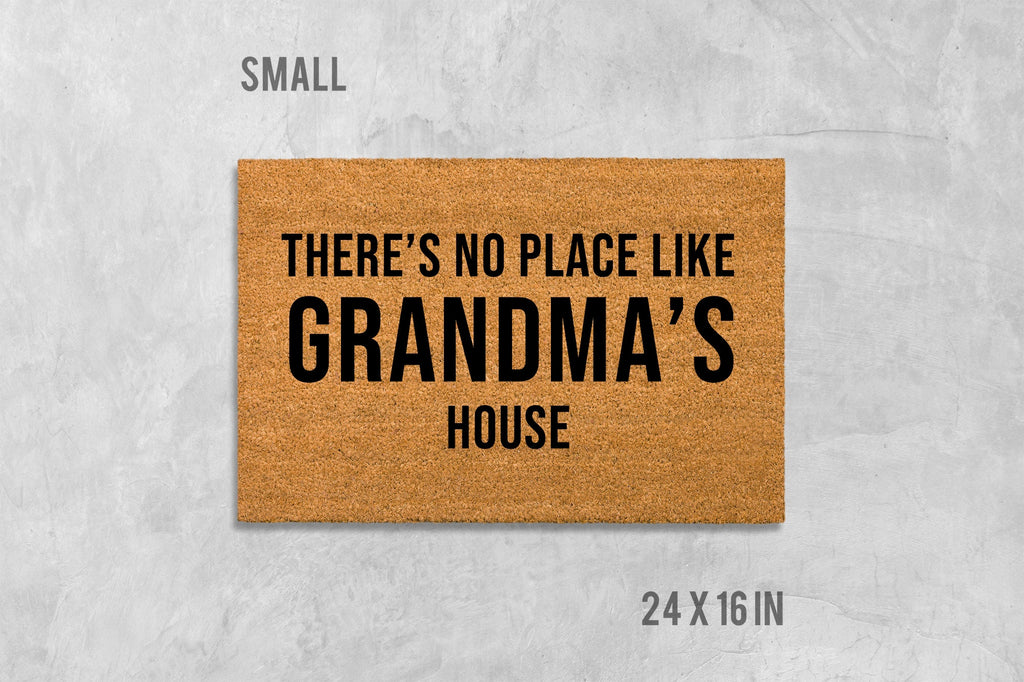 Custom Place Doormat, Custom Family Doormat, Housewarming Gift, Birthday Gift, Anniversary Gift, There's No Place Like, Welcome Mat, Gramdma