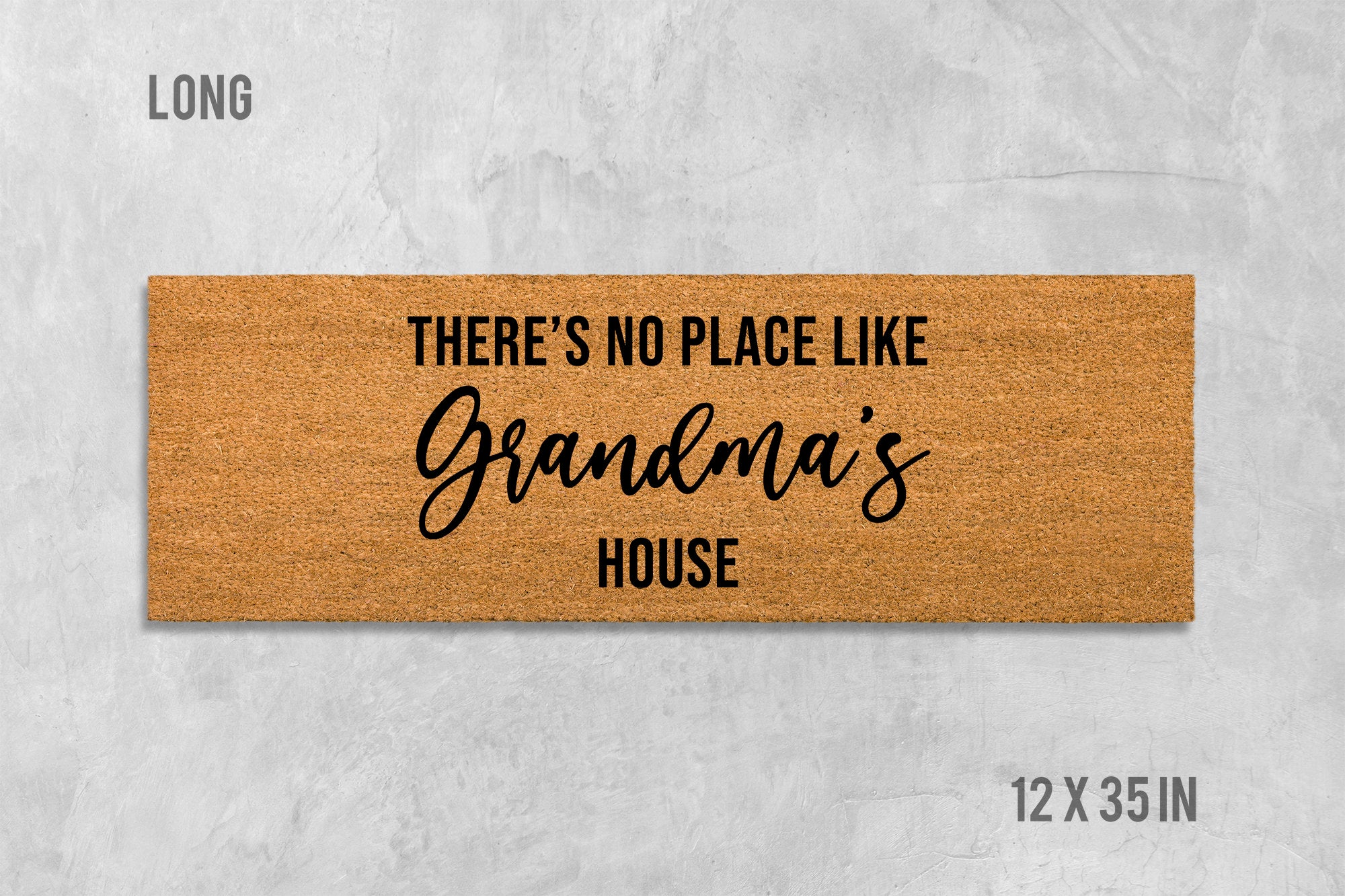 Custom Place Doormat, Family Welcome Mat (Personalized Text)