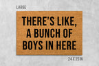 Welcome Doormat: Funny Boys Family Mat (Coir, Latex)