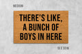 Welcome Doormat: Funny Boys Family Mat (Coir, Latex)