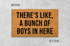 Welcome Doormat: Funny Boys Family Mat (Coir, Latex)
