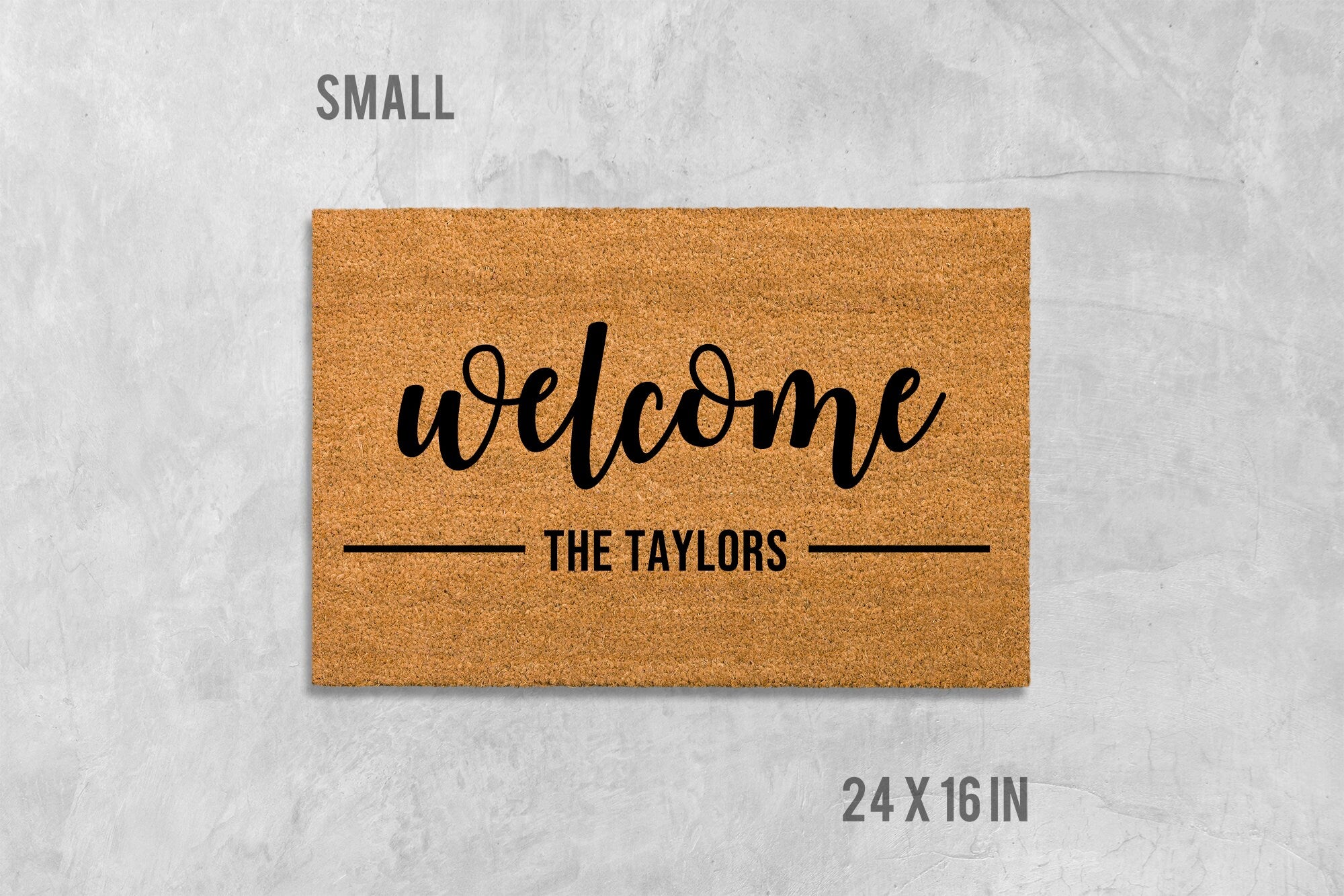 Personalized Family Doormat: Custom Last Name Welcome Mat