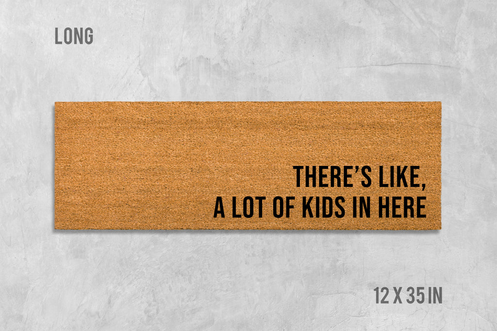Funny Kids Doormat, Natural Coir Welcome Mat (Latex Backing)