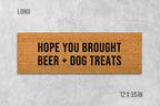 Dog Doormat, Coir Welcome Mat (Beer & Dog Lovers)