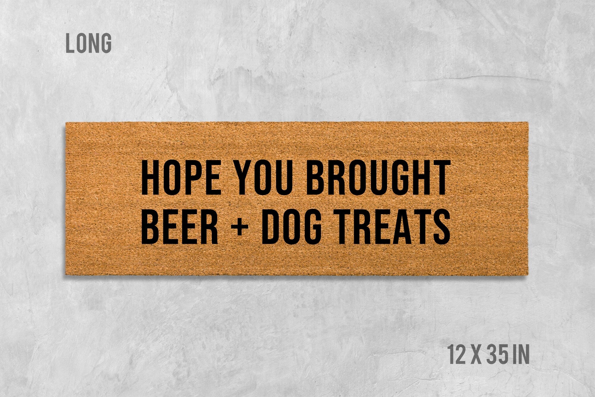 Dog Doormat, Coir Welcome Mat (Beer & Dog Lovers)