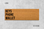 Keys Phone Wallet Doormat: Reminder Mat for Forgetful Days