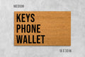 Keys Phone Wallet Doormat: Reminder Mat for Forgetful Days