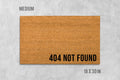 Internet Doormat: 404 Not Found Design - Natural Coir, Latex Backing
