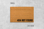 Internet Doormat: 404 Not Found Design - Natural Coir, Latex Backing
