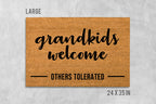 Grandkids Welcome Doormat - Funny Family Entrance Mat