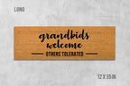 Grandkids Welcome Doormat - Funny Family Entrance Mat