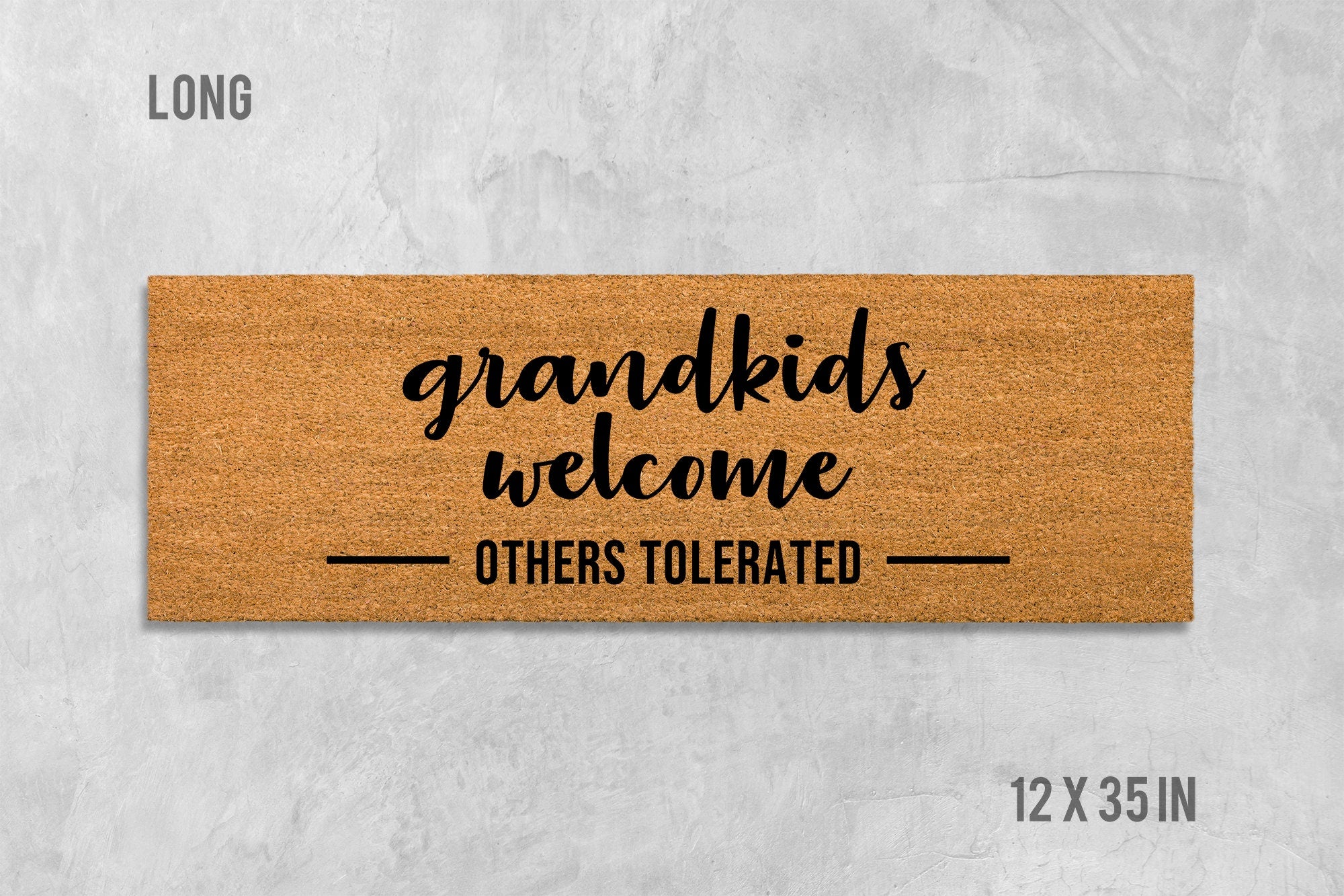 Grandkids Welcome Doormat - Funny Family Entrance Mat