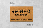Grandkids Welcome Doormat - Funny Family Entrance Mat