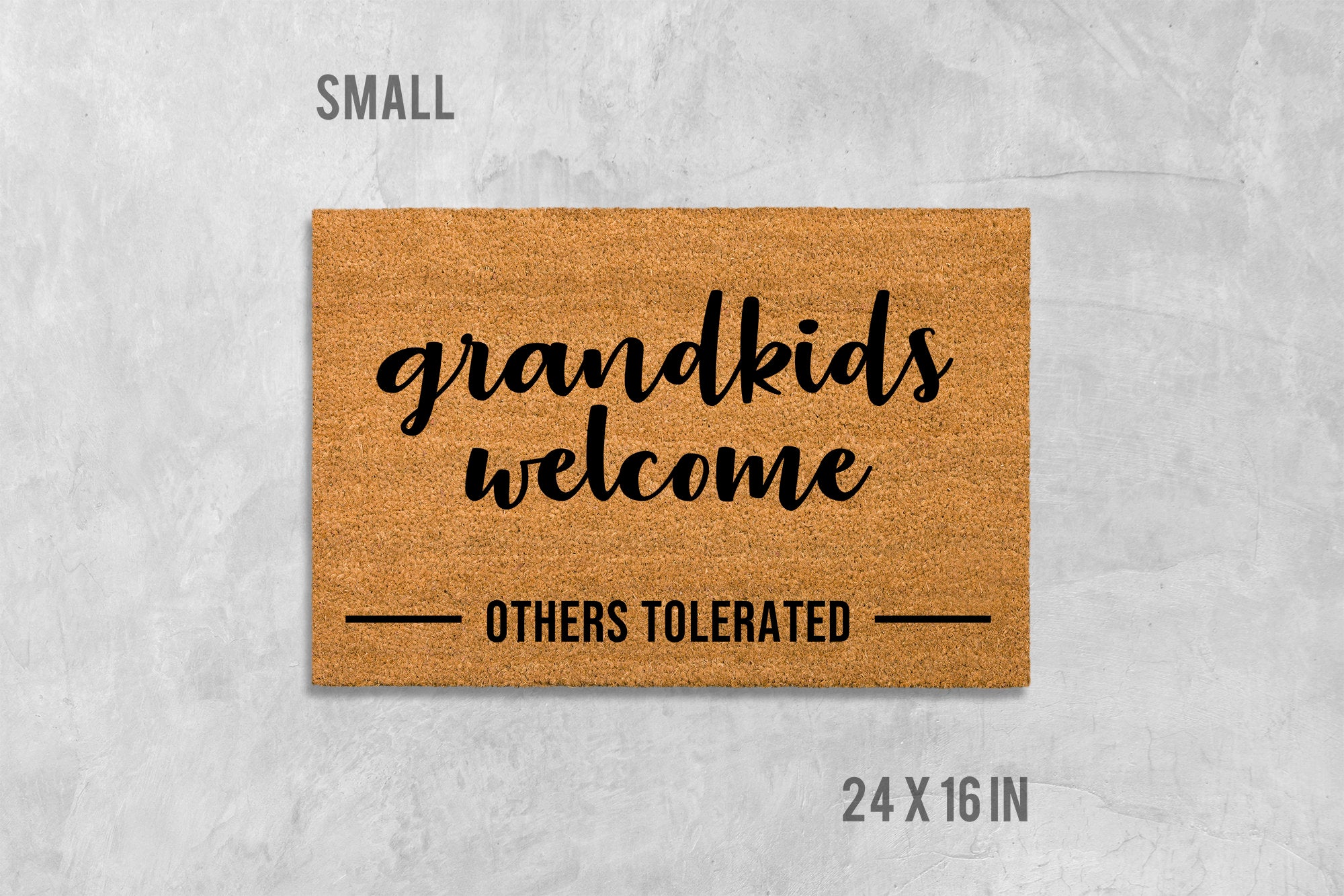 Grandkids Welcome Doormat - Funny Family Entrance Mat