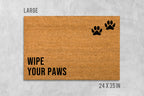 Funny Dog Door Mat Wipe Your Paws (Natural Coir, Latex)