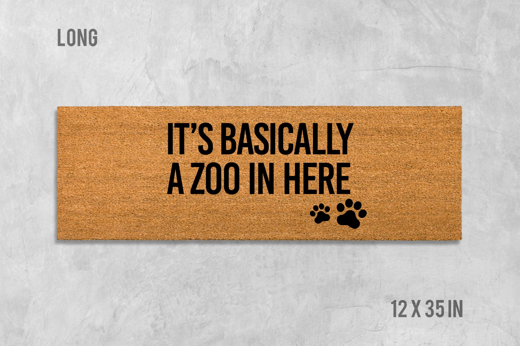 Funny Animal Doormat - Dogs, Cats Welcome Mat