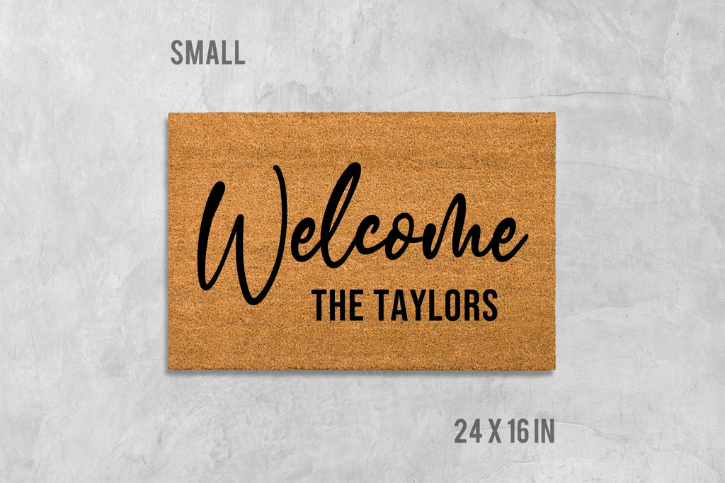 Doormat Custom Door Mat Large Custom Doormat Personalized Custom Welcome Mat Last Name Doormat With Name Custom Welcome Mat Newlywed Gift