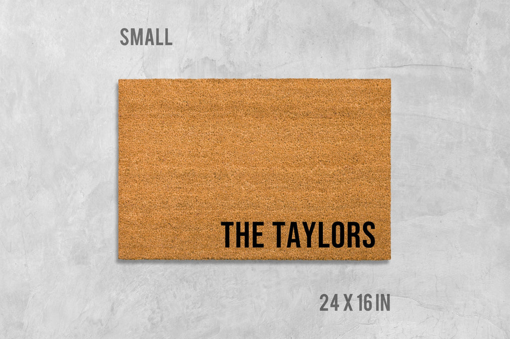 Custom Family Doormat, Custom Doormat, Housewarming Gift, Birthday Gift, Last Name Doormat, Last Name Door Mat, Surname Doormat, Wedding