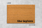 Custom Family Doormat, Custom Doormat, Housewarming Gift, Birthday Gift, Last Name Doormat, Last Name Door Mat, Surname Doormat, Wedding