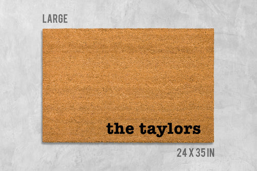 Custom Family Doormat, Custom Doormat, Housewarming Gift, Birthday Gift, Last Name Doormat, Last Name Door Mat, Surname Doormat, Wedding