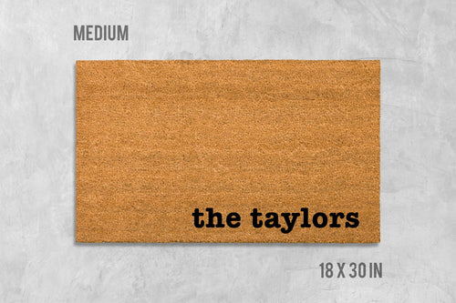 Custom Family Doormat, Custom Doormat, Housewarming Gift, Birthday Gift, Last Name Doormat, Last Name Door Mat, Surname Doormat, Wedding