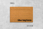 Custom Family Doormat, Custom Doormat, Housewarming Gift, Birthday Gift, Last Name Doormat, Last Name Door Mat, Surname Doormat, Wedding