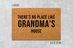 Custom Place Doormat, Custom Family Doormat, Housewarming Gift, Birthday Gift, Anniversary Gift, There's No Place Like, Welcome Mat, Gramdma