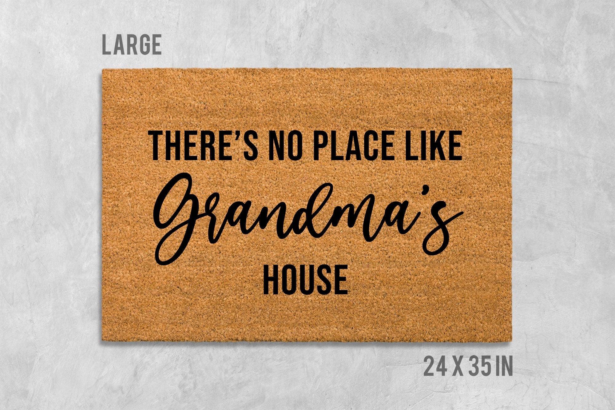 Custom Place Doormat, Family Welcome Mat (Personalized Text)