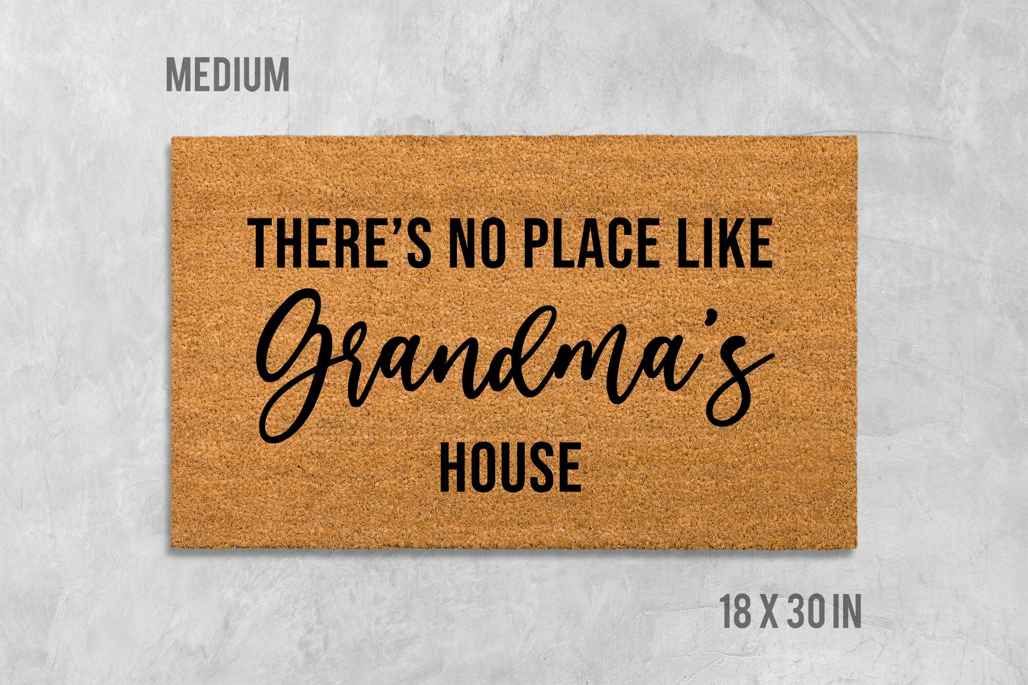 Custom Place Doormat, Family Welcome Mat (Personalized Text)