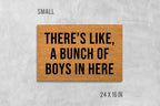 Welcome Doormat: Funny Boys Family Mat (Coir, Latex)