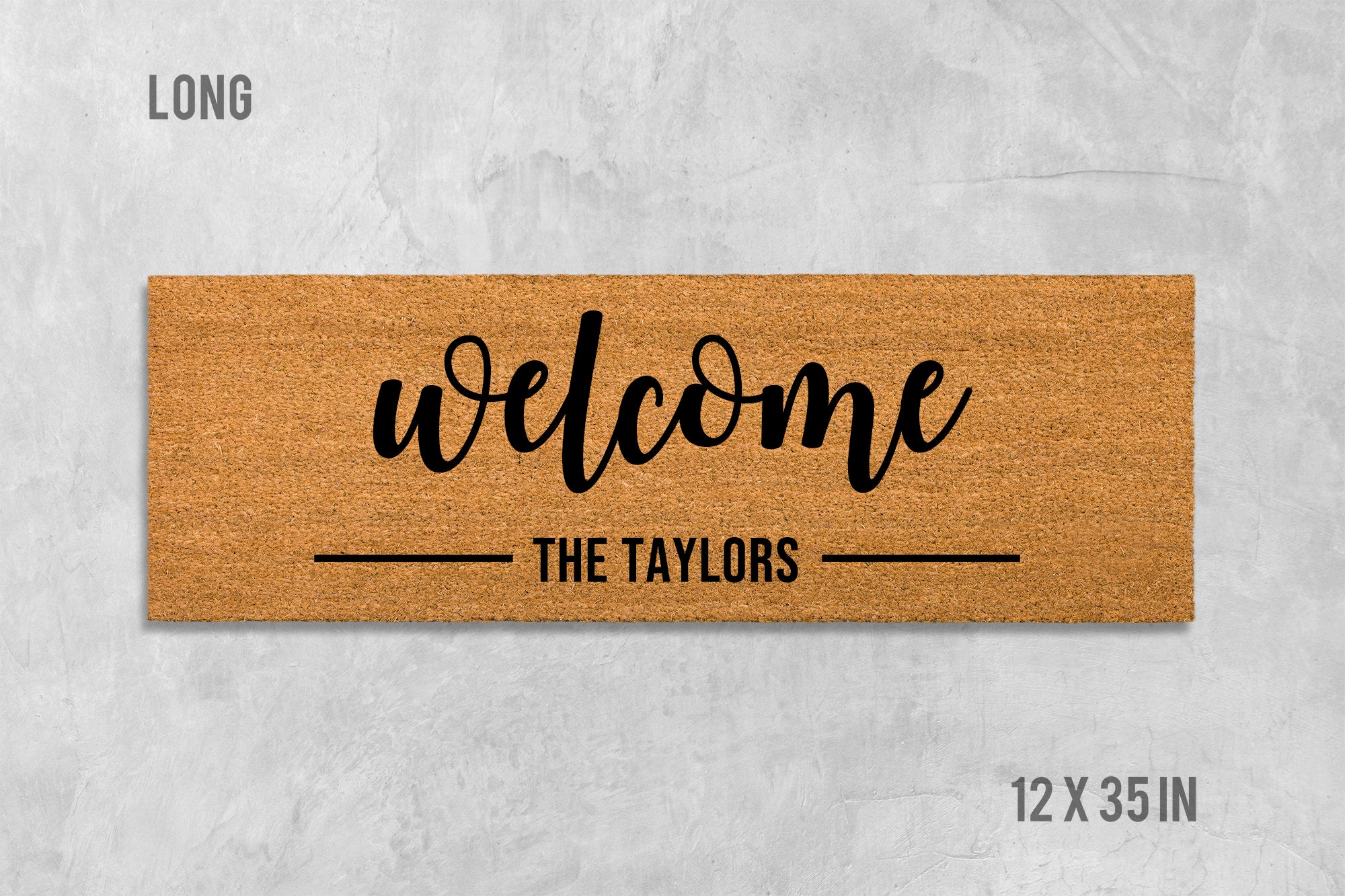 Personalized Family Doormat: Custom Last Name Welcome Mat