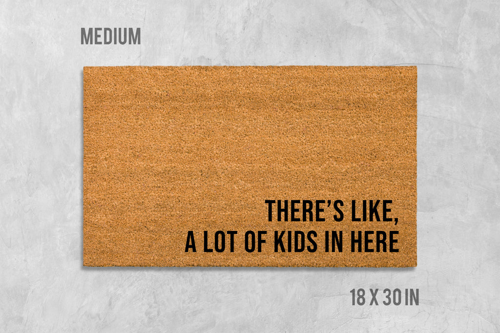 Funny Kids Doormat, Natural Coir Welcome Mat (Latex Backing)