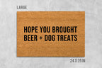Dog Doormat, Coir Welcome Mat (Beer & Dog Lovers)