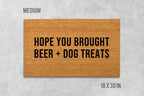 Dog Doormat, Coir Welcome Mat (Beer & Dog Lovers)