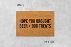 Dog Doormat, Coir Welcome Mat (Beer & Dog Lovers)