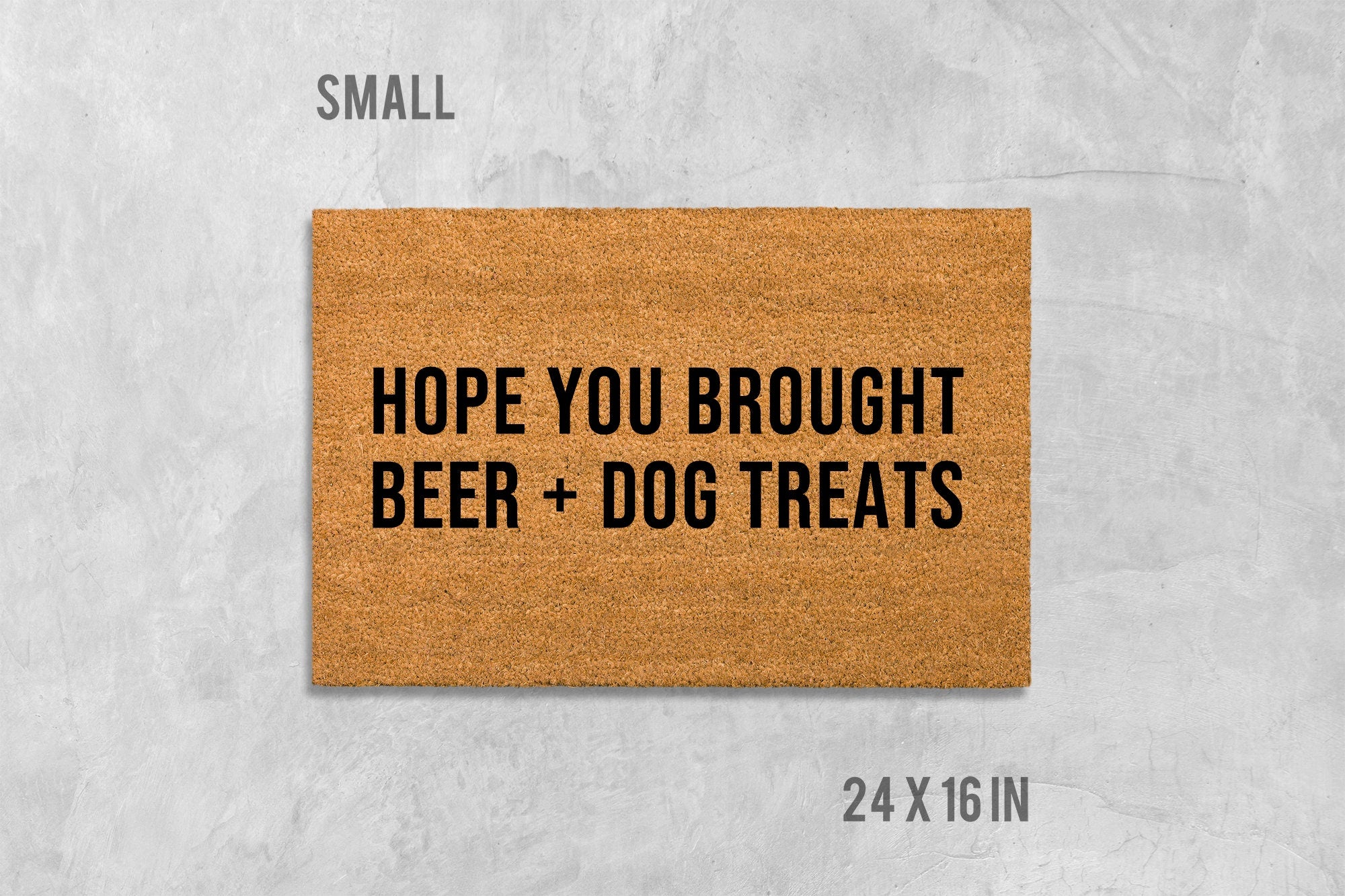 Dog Doormat, Coir Welcome Mat (Beer & Dog Lovers)